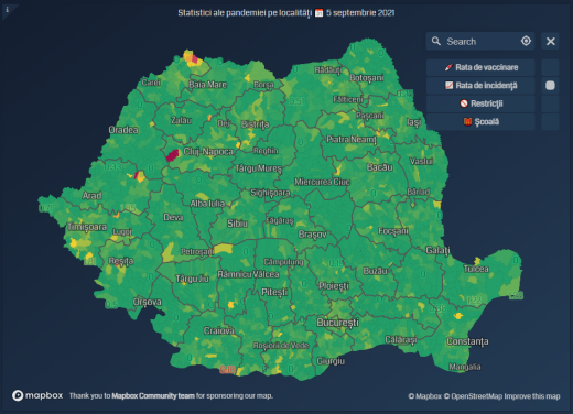 Cercetătorii UBB: „Cluj-Napoca trece de incidența 6 la mie în 27 septembrie. Peste 8 la mie, la 1 octombrie”